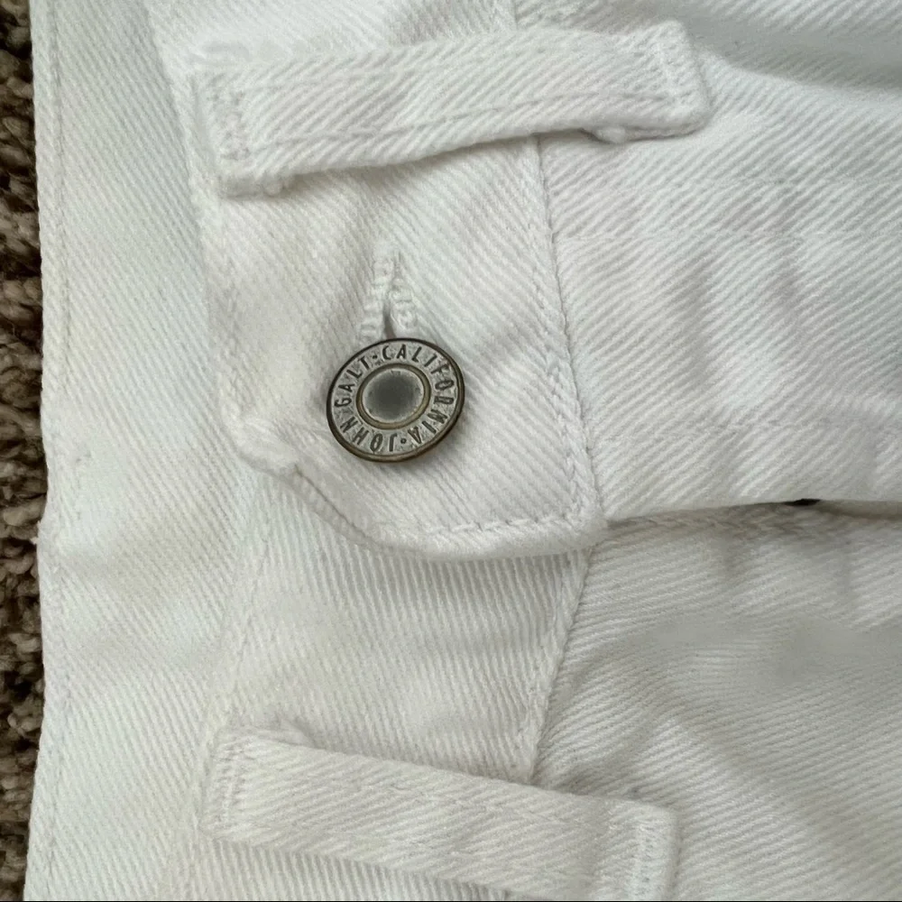 Urban Outfitters- J.Galt High Rise White Jean Shorts Small